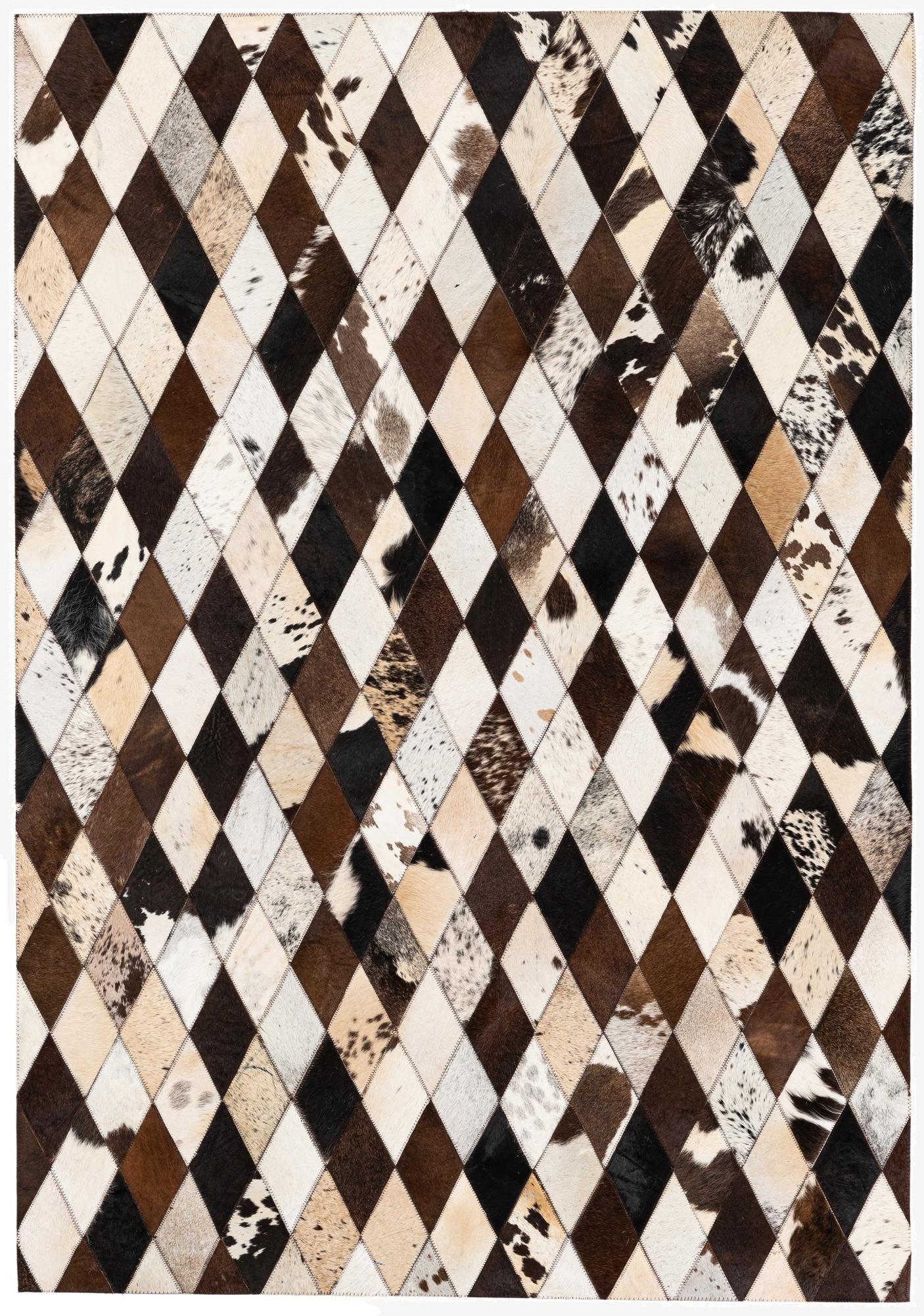 4' 1 x 5' 10 Cowhide Stocks Rug