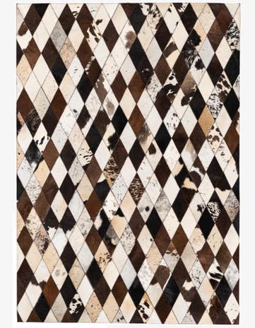 4' 1 x 5' 10 Cowhide Stocks Rug