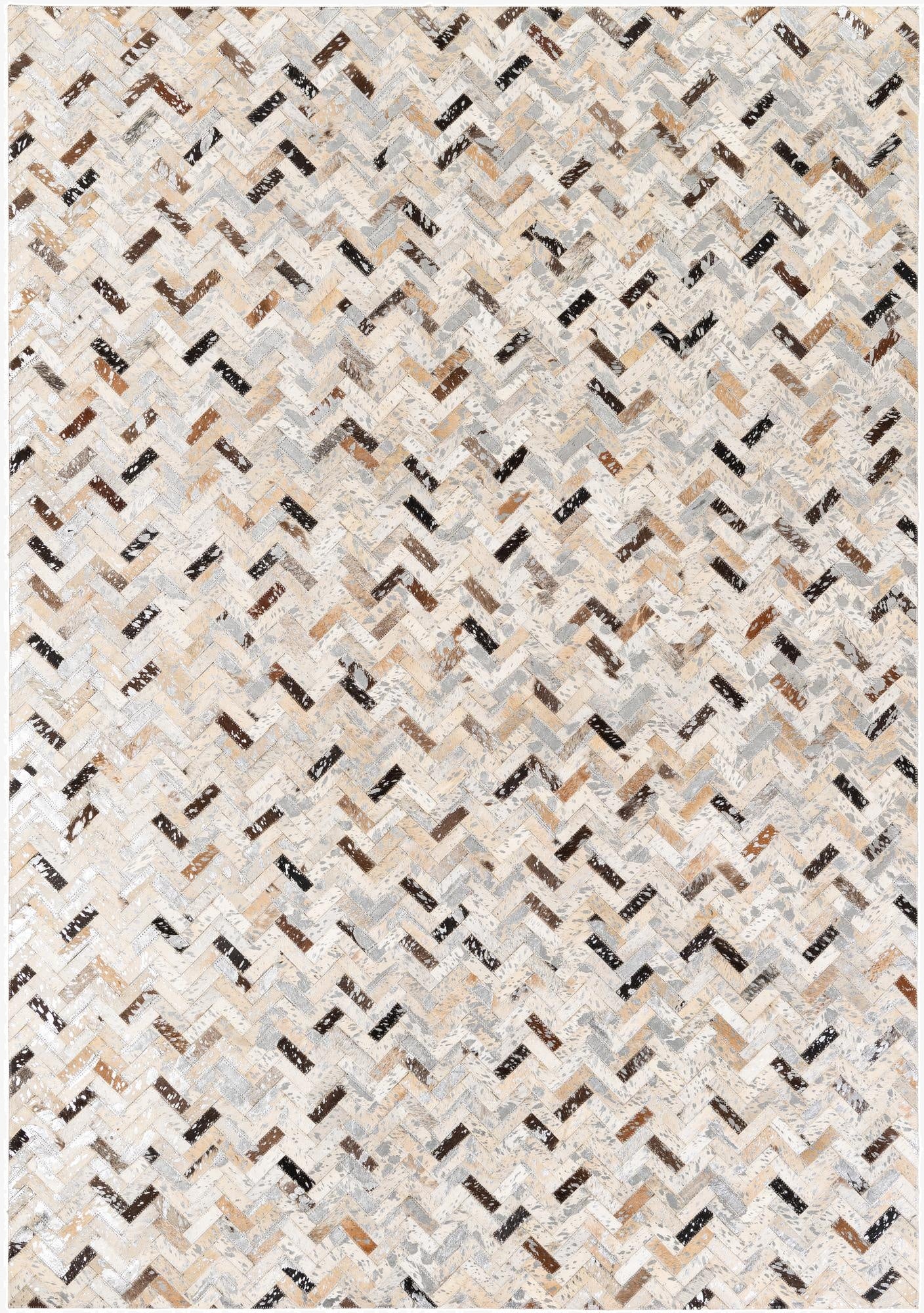 5' 3 x 7' 6 Cowhide Stocks Rug