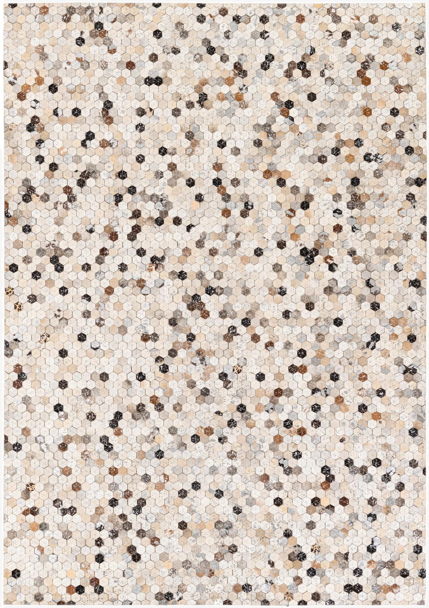 5' 4 x 7' 7 Cowhide Stocks Rug