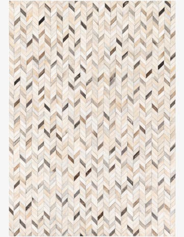 4' 8 x 6' 7 Cowhide Stocks Rug