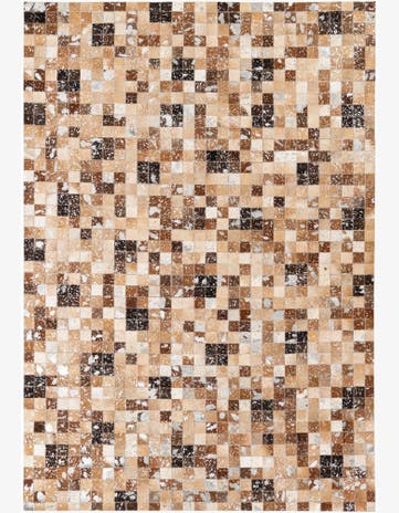 5' 3 x 7' 6 Cowhide Stocks Rug
