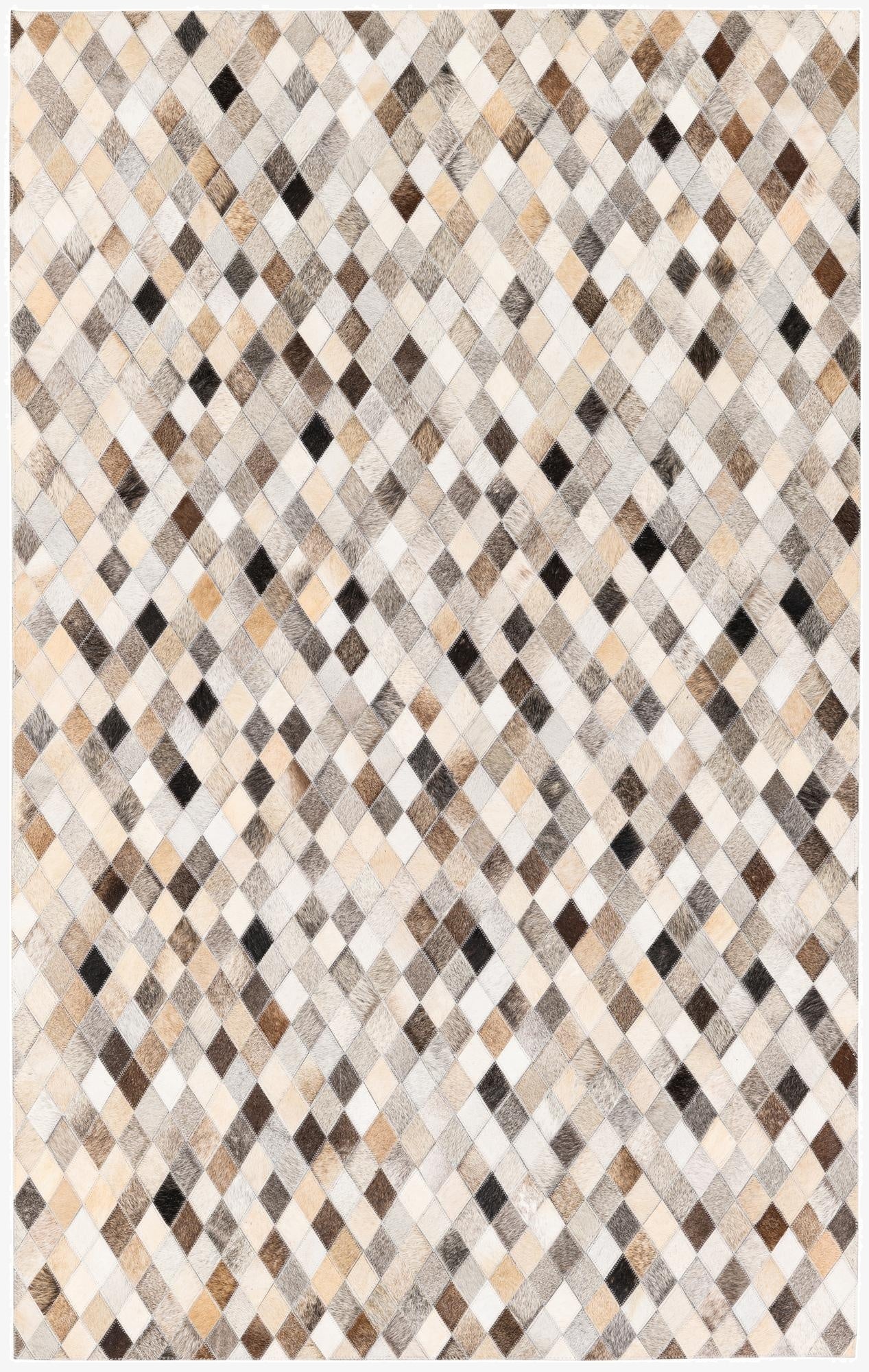 3' 11 x 6' 3 Cowhide Stocks Rug