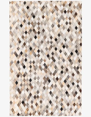 3' 11 x 6' 3 Cowhide Stocks Rug