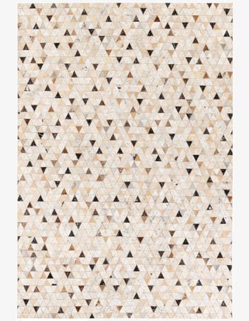 5' 3 x 7' 7 Cowhide Stocks Rug