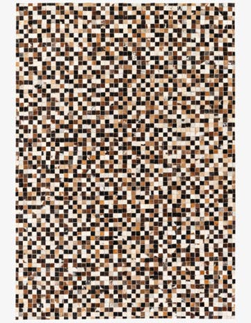 5' 3 x 7' 7 Cowhide Stocks Rug