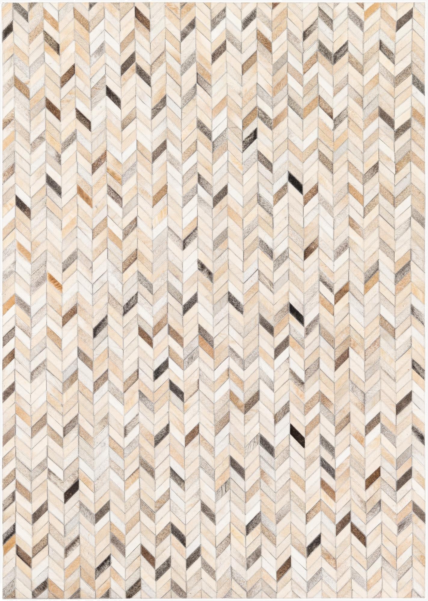 4' 8 x 6' 7 Cowhide Stocks Rug