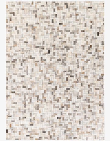 5' 7 x 7' 10 Cowhide Stocks Rug