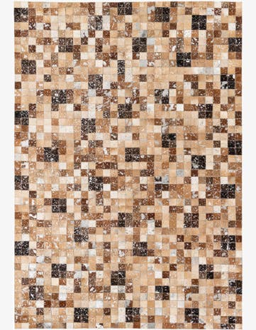5' 3 x 7' 6 Cowhide Stocks Rug