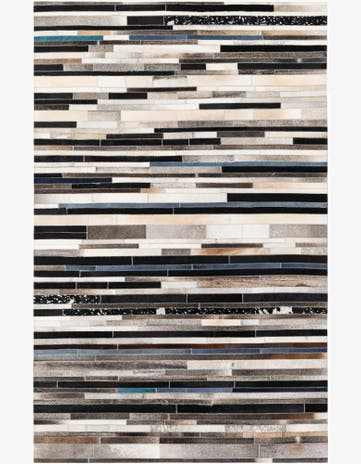 5' 1 x 7' 11 Cowhide Stocks Rug