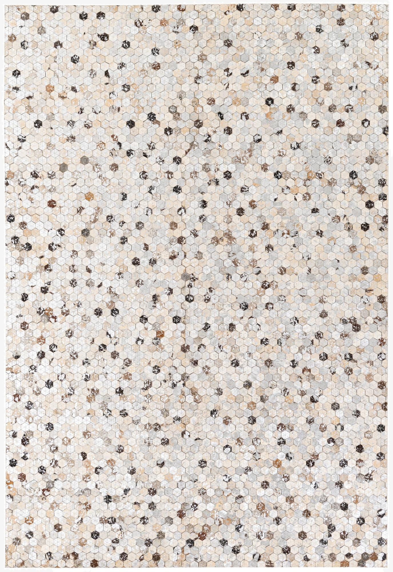 5' 3 x 7' 9 Cowhide Stocks Rug