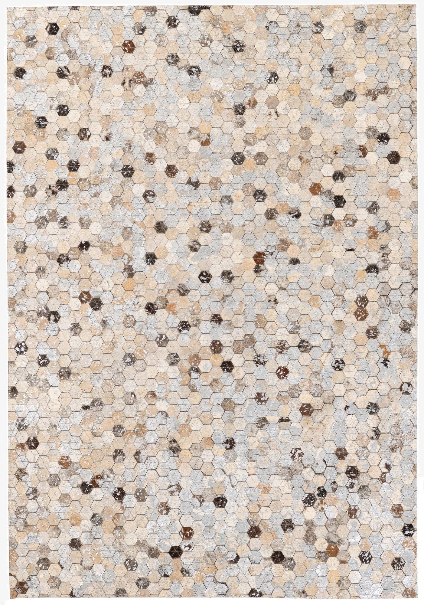 3' 7 x 5' 4 Cowhide Stocks Rug