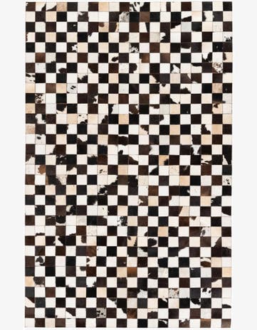 5' x 8' Cowhide Stocks Rug