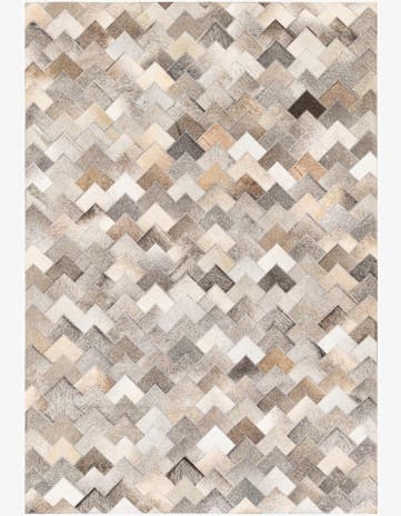 4' 1 x 5' 10 Cowhide Stocks Rug