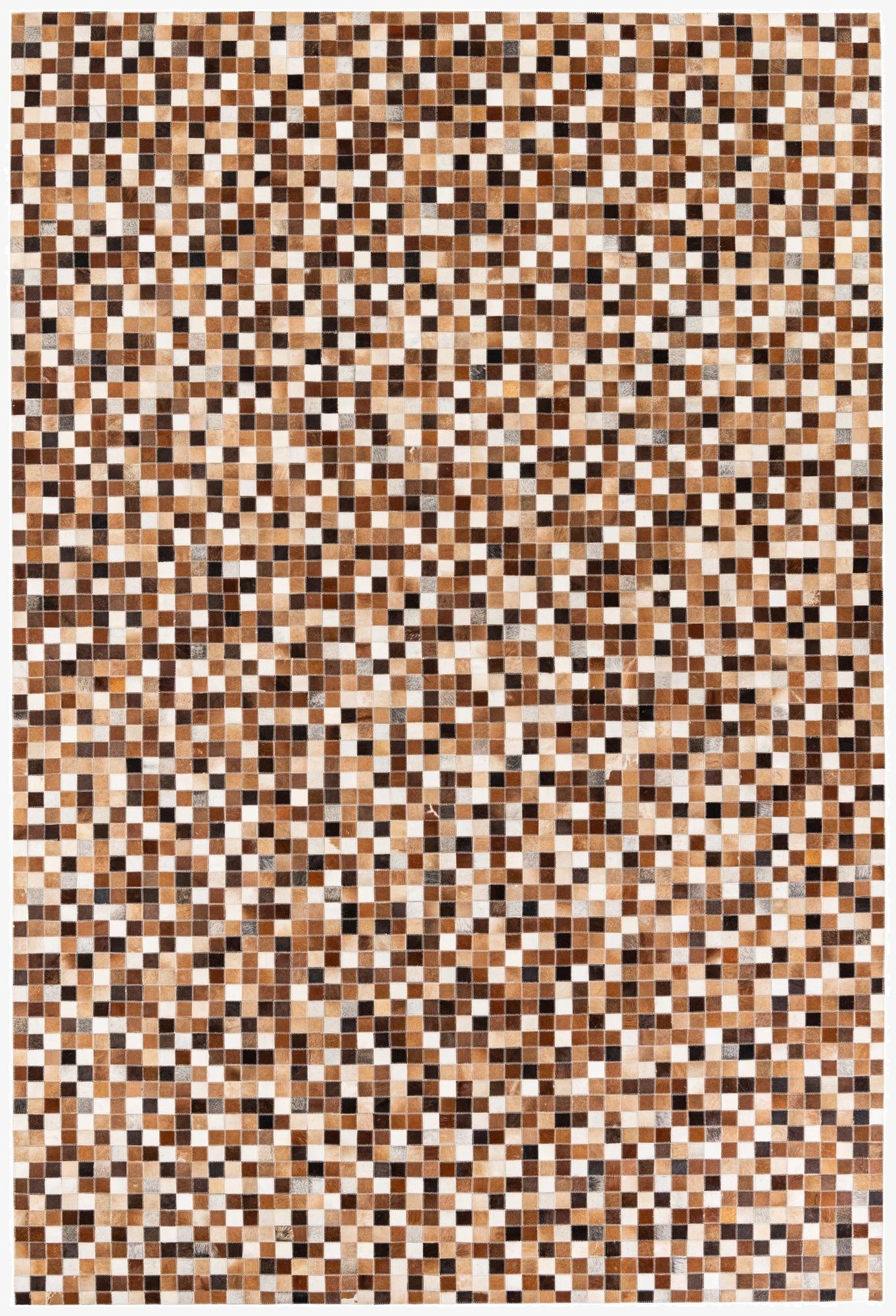 6' 8 x 10' Cowhide Stocks Rug