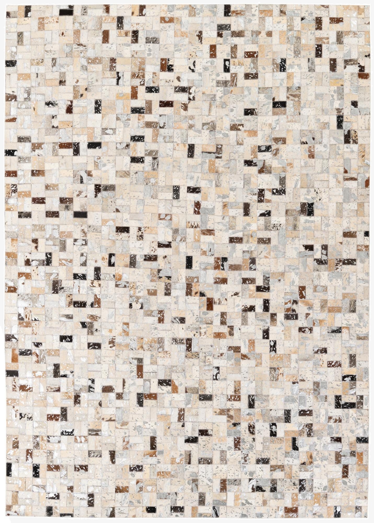 5' 4 x 7' 7 Cowhide Stocks Rug