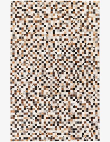 5' x 7' 9 Cowhide Stocks Rug