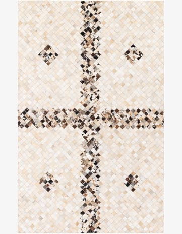 5' x 7' 11 Cowhide Stocks Rug