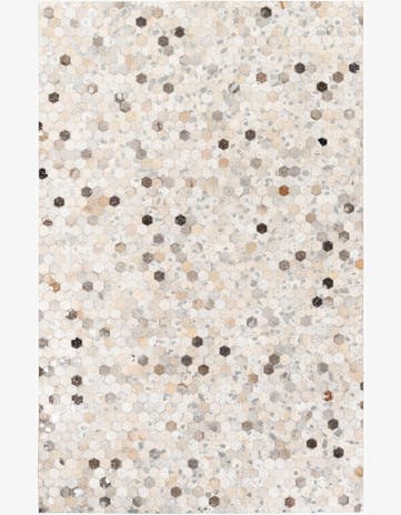 5' x 8' Cowhide Stocks Rug