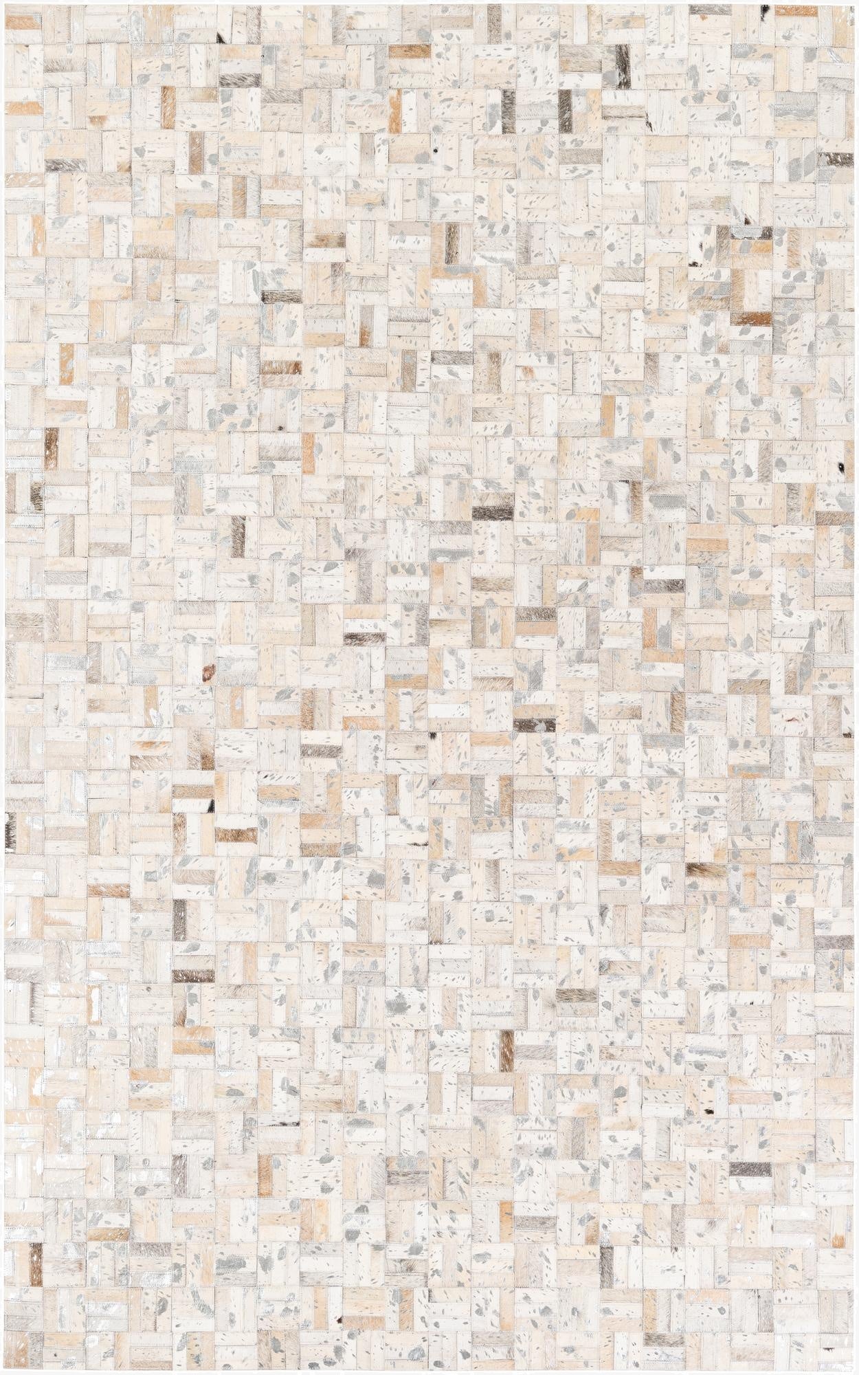 5' x 7' 11 Cowhide Stocks Rug