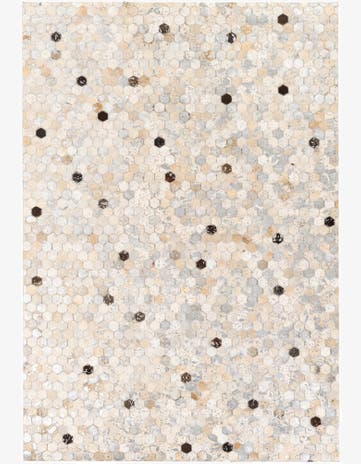 5' 3 x 7' 7 Cowhide Stocks Rug