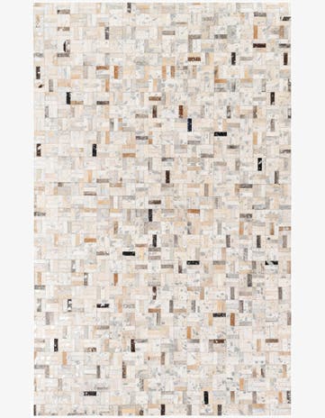 5' 3 x 7' 10 Cowhide Stocks Rug