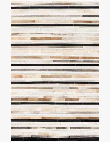 5' 1 x 8' Cowhide Stocks Rug