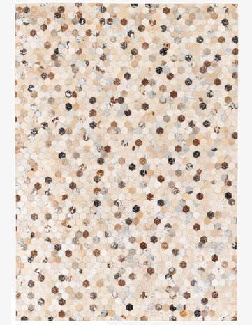 5' 4 x 7' 7 Cowhide Stocks Rug