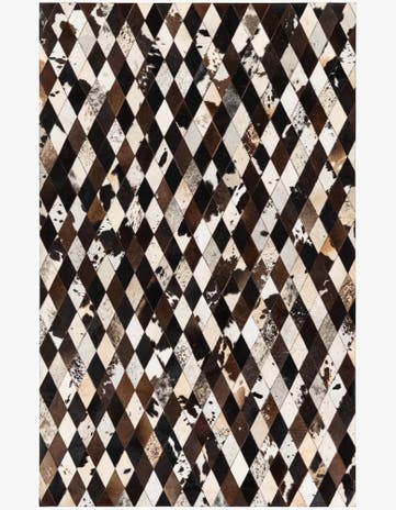 5' 2 x 8' 1 Cowhide Stocks Rug