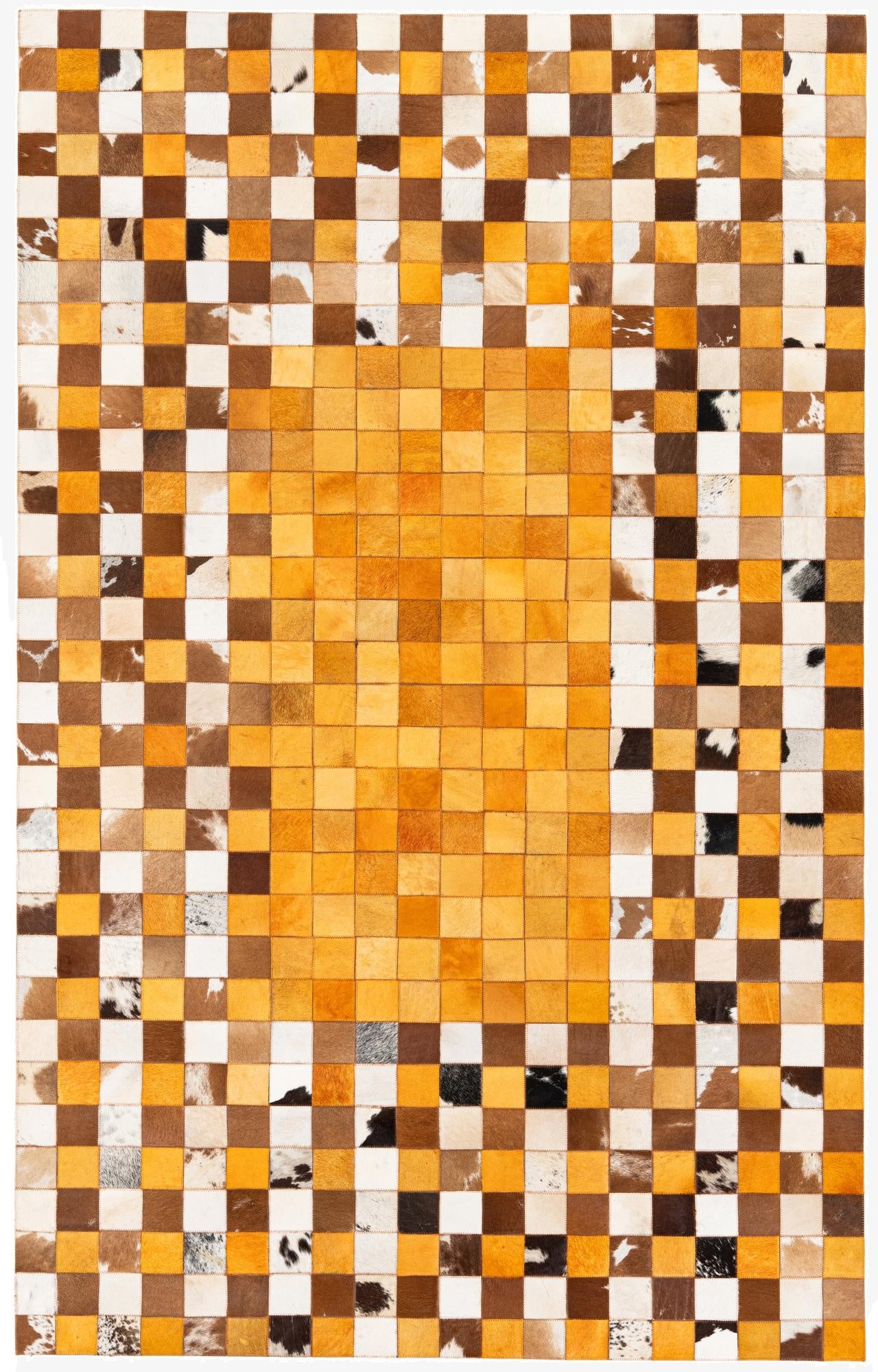 5' x 8' Cowhide Stocks Rug