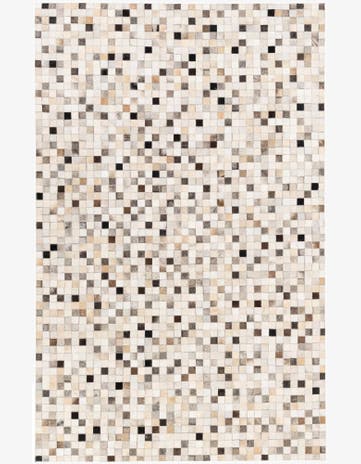 5' x 7' 11 Cowhide Stocks Rug