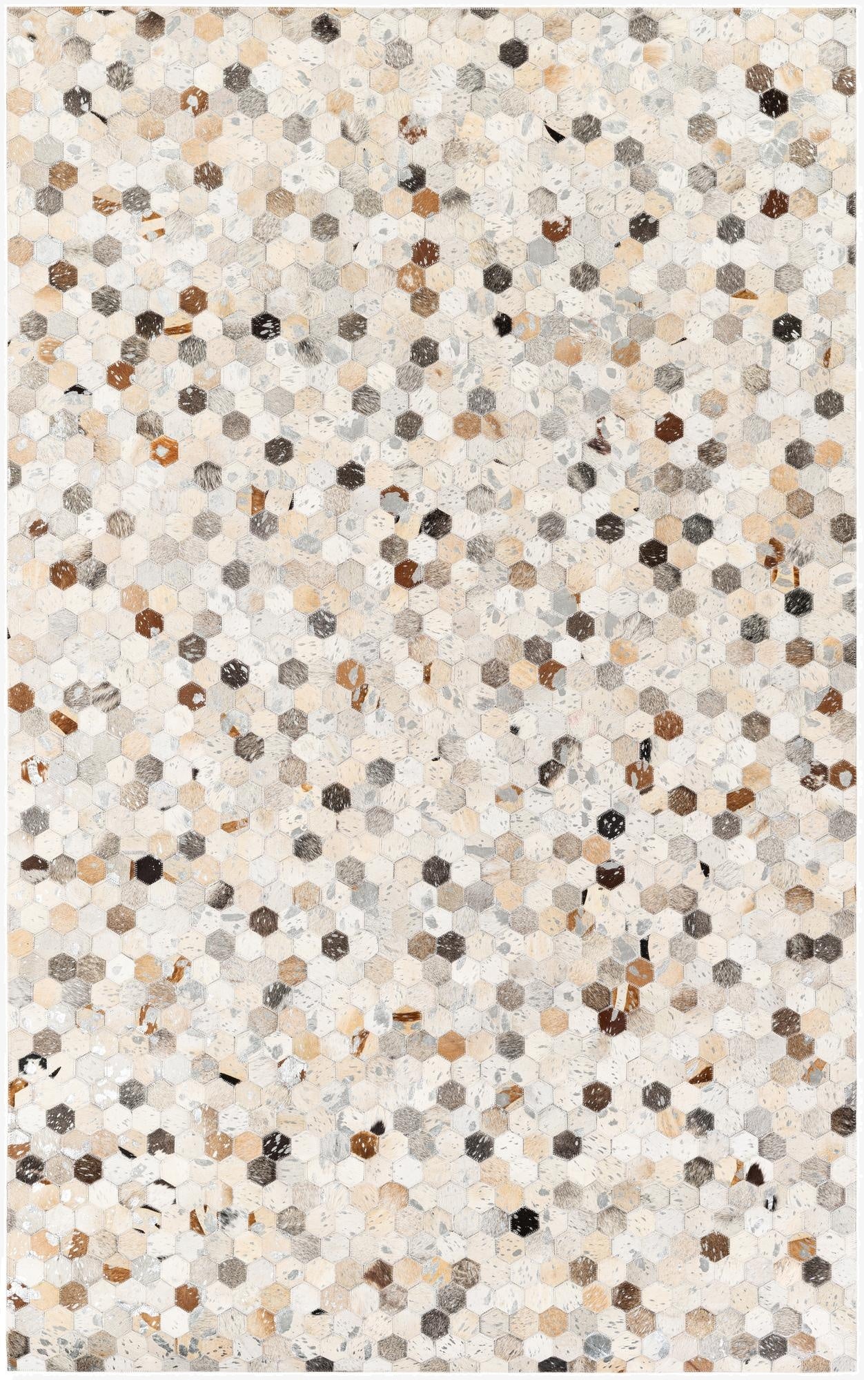 5' x 7' 11 Cowhide Stocks Rug