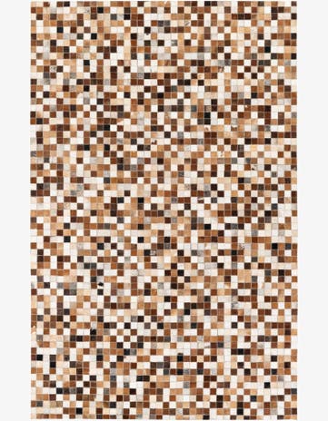 5' x 7' 11 Cowhide Stocks Rug