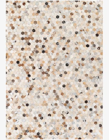 5' 2 x 7' 5 Cowhide Stocks Rug