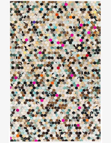 5' 1 x 7' 11 Cowhide Stocks Rug