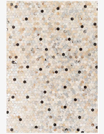 5' 4 x 7' 7 Cowhide Stocks Rug