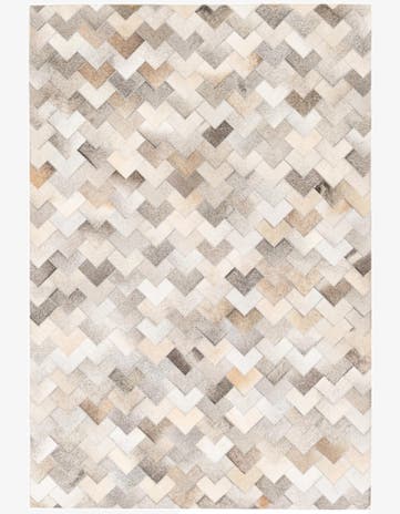 4' 1 x 5' 11 Cowhide Stocks Rug