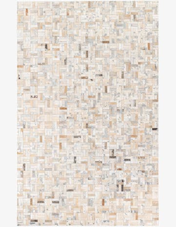 4' 11 x 7' 10 Cowhide Stocks Rug