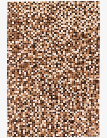 6' 8 x 9' 10 Cowhide Stocks Rug