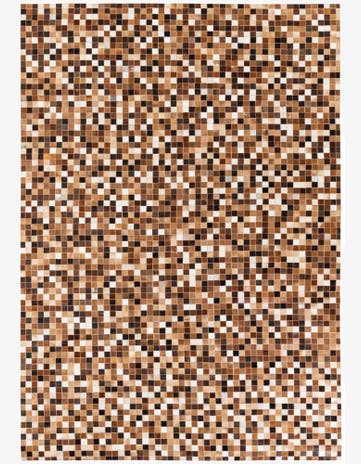 6' 8 x 9' 10 Cowhide Stocks Rug