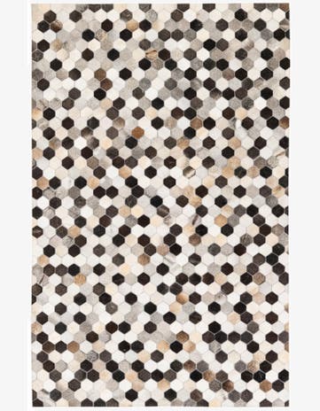 5' 1 x 8' 1 Cowhide Stocks Rug