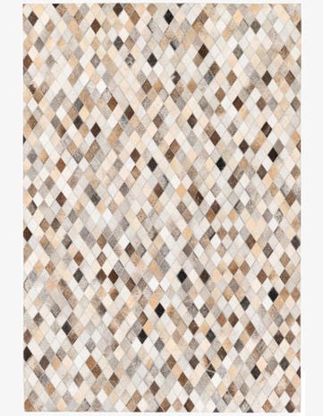 4' 1 x 6' Cowhide Stocks Rug