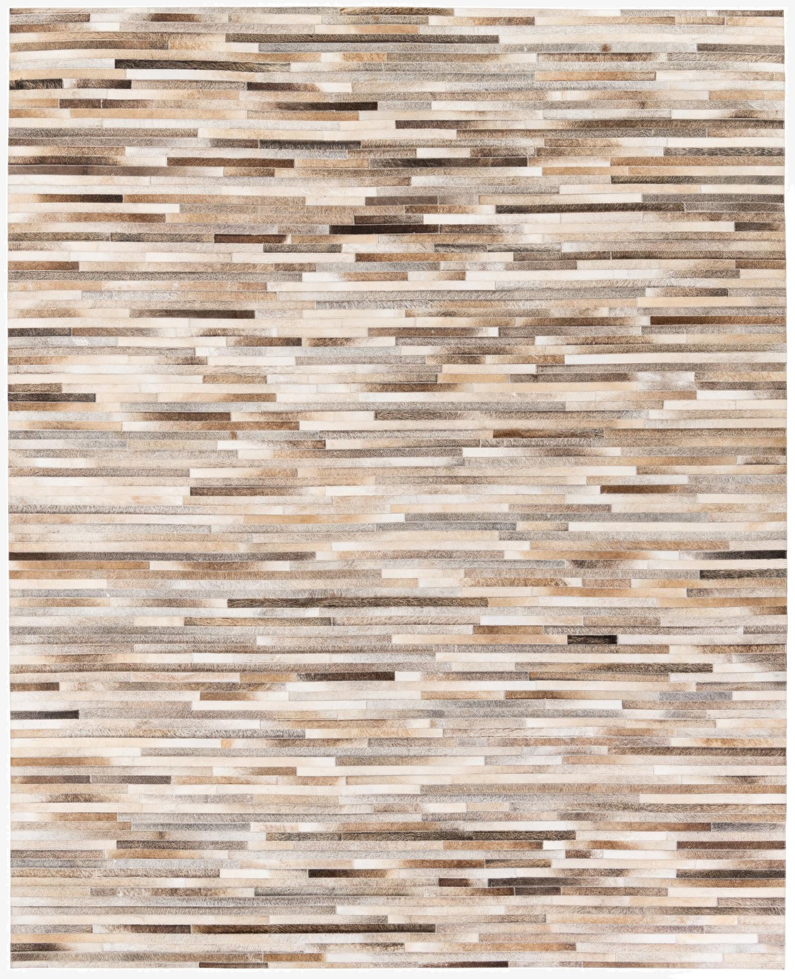 7' 11 x 9' 10 Cowhide Stocks Rug