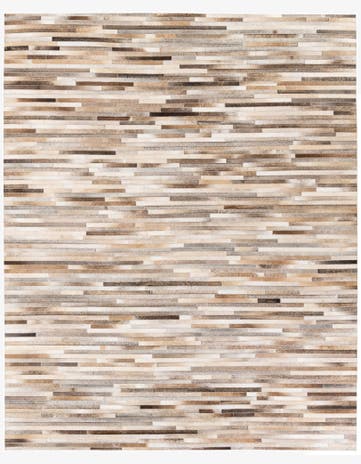 7' 11 x 9' 10 Cowhide Stocks Rug