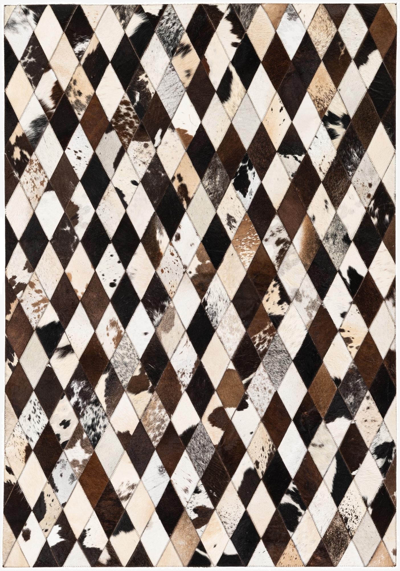 4' 1 x 5' 11 Cowhide Stocks Rug