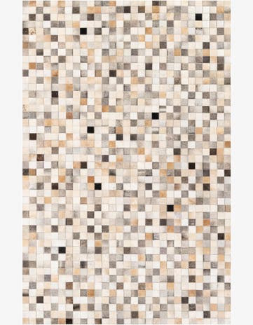 5' 1 x 7' 9 Cowhide Stocks Rug