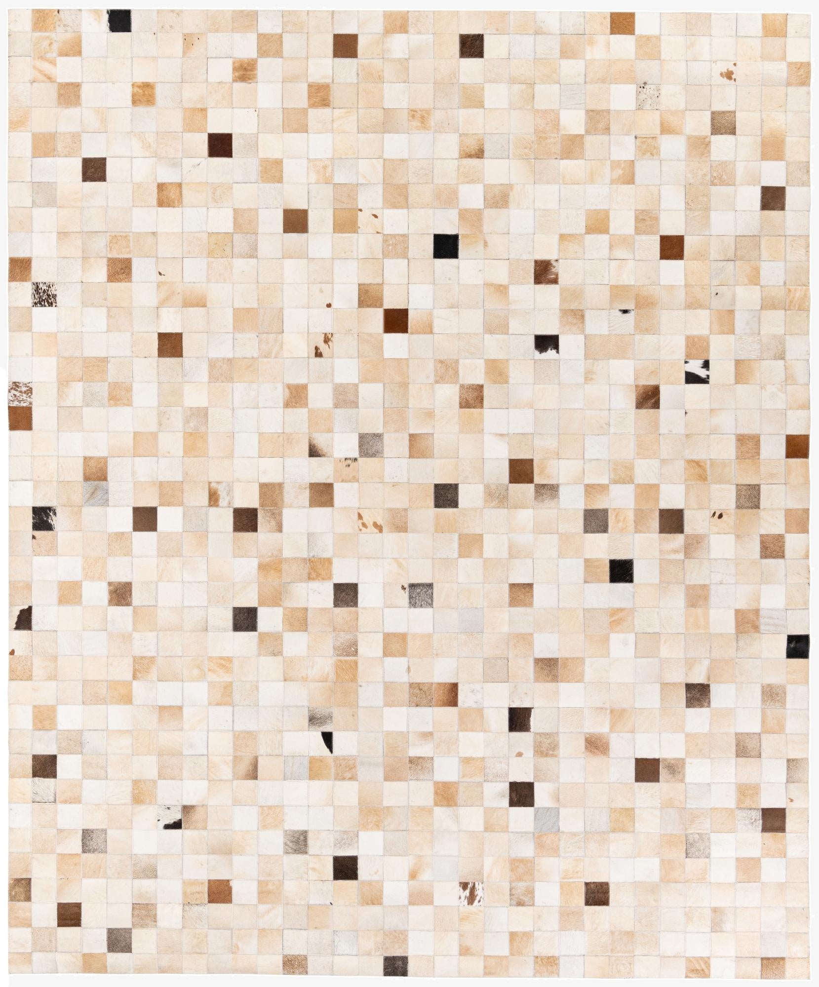 8' 1 x 9' 9 Cowhide Stocks Rug