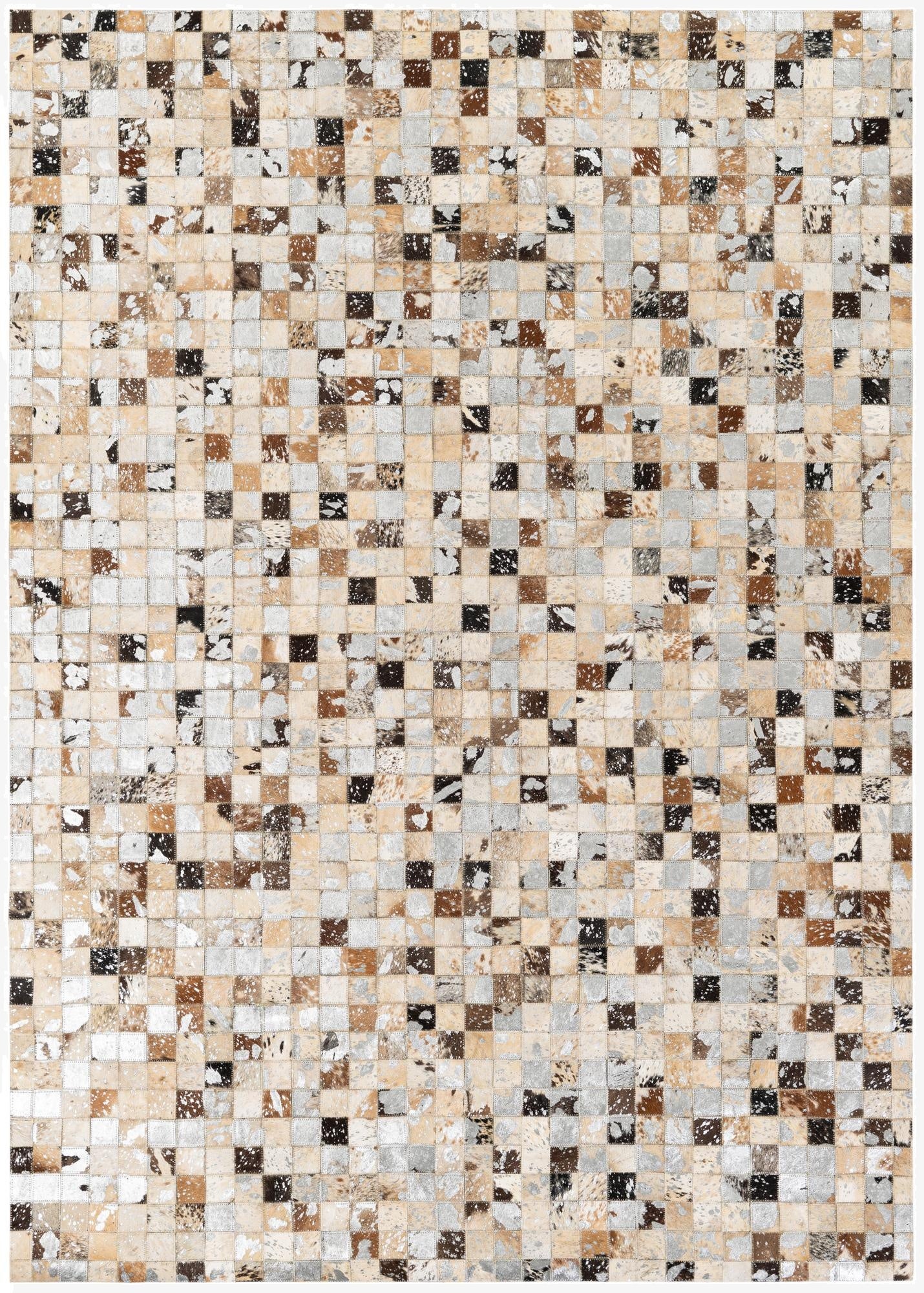 5' 2 x 7' 3 Cowhide Stocks Rug