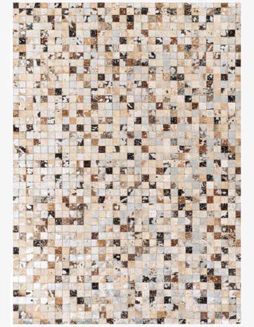5' 2 x 7' 3 Cowhide Stocks Rug