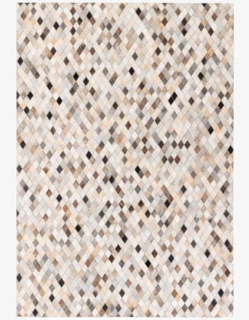 5' 6 x 8' Cowhide Stocks Rug